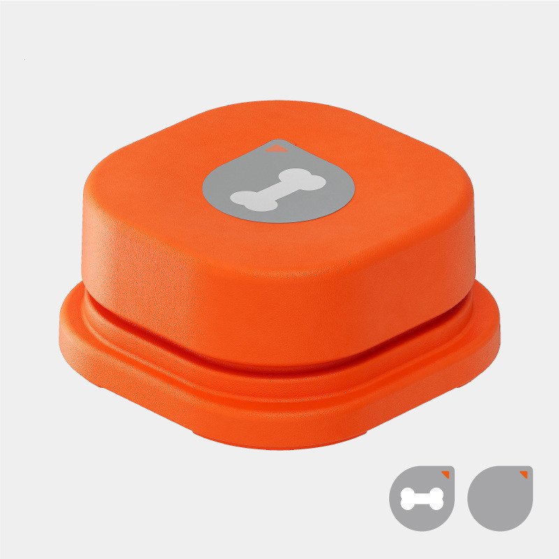 Botón con sonido para entrenar color naranja