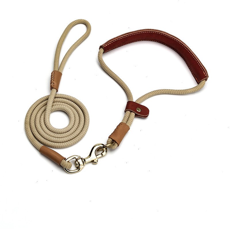 correa-cuerda-ligera-raijuu-14.jpg Correa de cuerda ligera marrón para perros con tracción