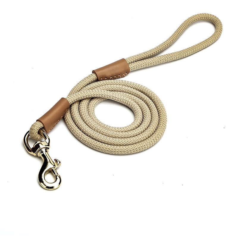 correa-cuerda-ligera-raijuu-18.jpg Correa de cuerda ligera marrón para perros sin la tracción