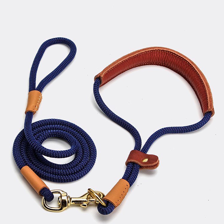correa-cuerda-ligera-raijuu-21.jpg Correa de cuerda ligera azul para perros con tracción