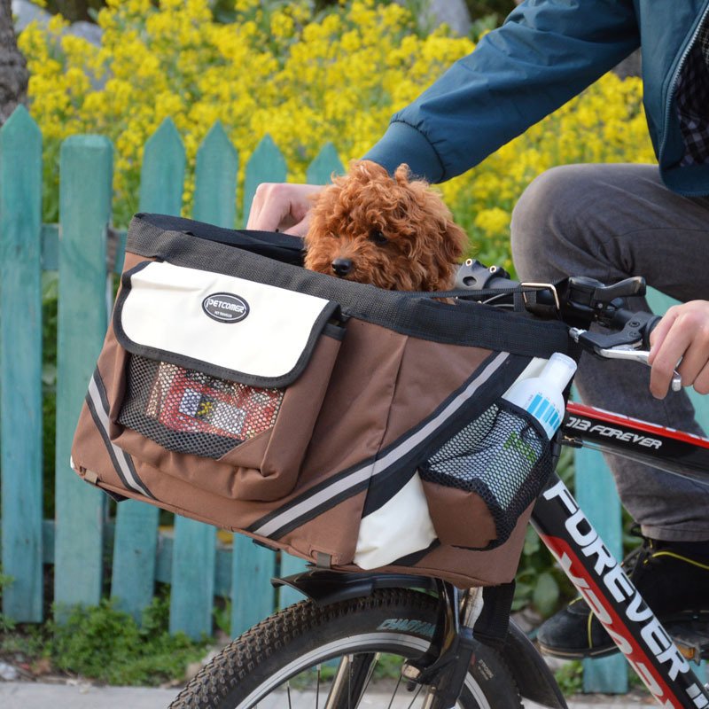 transportin-bicicleta-perros-raijuu-04.jpg Transportín para bicicletas Raijuu color marrón con perro dentro